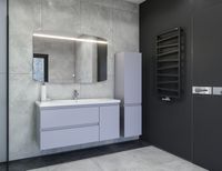 Тумба под раковину Caprigo Forte 120 подвесная Серая матовая арт-36117R-SF028 — фото 4, Тумбы под раковину