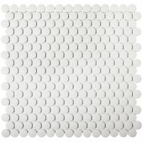 Керамическая мозаика StarMosaic Non-Slip Hexagon Penny Round White Antislip JNK81011 30,9x31,5 см арт-С0003713 — фото 1, Мозаика