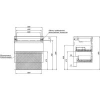 Тумба под раковину Aquanet Нота New 75 подвесная Дуб веллингтон табак арт-334192 — фото 13, Тумбы под раковину