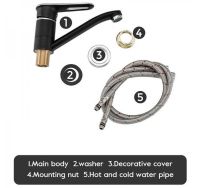 Товар: Смеситель для кухни Frap H49-6 Черный матовый Хром арт-F4549-6 - фото 9 Смеситель для кухни Frap H49-6 Черный матовый Хром арт-F4549-6 — фото 9, Смесители для кухни