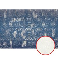 Фреска Ortograf Splendo 31716 Фактура флок FLK Флизелин (4*2,7) Синий/Серый, Вензель/Ромб арт-31716 (флок FLK) — фото 1, Фрески