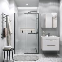 Товар: Душевая дверь Grossman Pragma 110 профиль Черный матовый стекло прозрачное арт-100.K33.03.110.21.00 - фото 3 Душевая дверь Grossman Pragma 110 профиль Черный матовый стекло прозрачное арт-100.K33.03.110.21.00 — фото 3, Распашные душевые двери