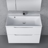 Тумба под раковину Raval Wector 80 подвесная Белая арт-Wct.01.80/P/W/MD — фото 4, Тумбы под раковину