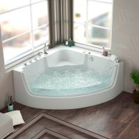 Акриловая ванна Grossman 150х150 с гидромассажем арт-GR-15000-1 — фото 4, Акриловые ванны