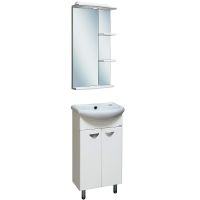 Зеркало Runo Азов 40 с подсветкой Белое арт-00000000934 — фото 2, Зеркала в ванную комнату