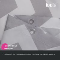 Штора для ванны Iddis Base 180х200 Серая арт-BR02P18i11 — фото 5, Шторы для ванной