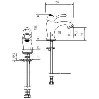 Товар: Смеситель для раковины Migliore Lem Swarovski Бронза арт-18877 - фото 2 Смеситель для раковины Migliore Lem Swarovski Бронза арт-18877 — фото 2, Смесители для раковины