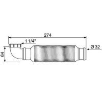 Сифон для раковины Wirquin Senzo Белый G 1 1/4 арт-30719168 — фото 2, Сифоны для раковины