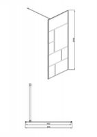 Товар: Душевая перегородка Bravat Black Line 90 профиль Черный стекло прозрачное арт-BG090.6414B - фото 4 Душевая перегородка Bravat Black Line 90 профиль Черный стекло прозрачное арт-BG090.6414B — фото 4, Душевые перегородки