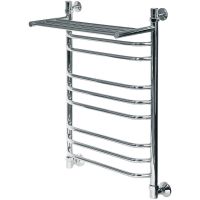 Водяной полотенцесушитель Ника Trapezium ЛТ (Г2) ВП 80/50 с полкой Хром арт-ЛТ Г2 ВП 80/50 — фото 2, Водяные полотенцесушители