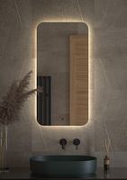 Товар: Зеркало Defesto Opti 50x100 с подсветкой 28W-4500К/ИК - выключатель/Нейтральный белый свет арт-DF 2805R - фото 2 Зеркало Defesto Opti 50x100 с подсветкой 28W-4500К/ИК - выключатель/Нейтральный белый свет арт-DF 2805R — фото 2, Зеркала в ванную комнату