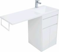 Тумба с раковиной Aquanet Токио 110 R Белая арт-239207 — фото 5, Тумбы с раковиной