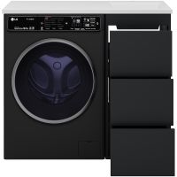 Тумба с раковиной Brevita Grafit 100 R Графит матовый арт-УТ000015084 — фото 3, Тумбы с раковиной