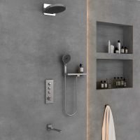 Душевая система Vincea Inspire с термостатом Хром арт-VSFW-433TI1RCH — фото 3, Встраиваемые душевые комплекты