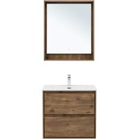 Тумба под раковину Aquanet Милан 70 подвесная Дуб рустикальный арт-336378 — фото 9, Тумбы под раковину