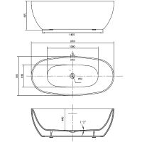 Товар: Акриловая ванна Vincea 186x88.5 без гидромассажа арт-VBT-405-1860 - фото 5 Акриловая ванна Vincea 186x88.5 без гидромассажа арт-VBT-405-1860 — фото 5, Акриловые ванны