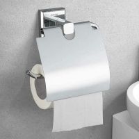 Держатель туалетной бумаги Gappo G38 с крышкой Хром арт-G3803 — фото 5, Держатели туалетной бумаги