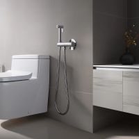 Гигиенический душ со смесителем Aquatek Оберон с термостатом Хром арт-AQ1027CR — фото 3, Гигиенические души