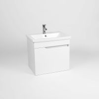 Тумба под раковину VIANT Куба 60 подвесная Белая арт-VKUB60CO-T1STP — фото 3, Тумбы под раковину