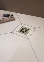 Душевой трап Berges Zentrum Uno 150x150 с решеткой Хром матовый арт-090472 — фото 2, Трапы для душа