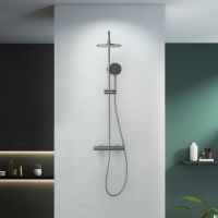 Душевая система Aquatek Европа с термостатом Хром арт-AQ2343CR — фото 3, Душевые стойки