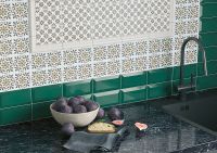 Керамическая плитка Kerama Marazzi Клемансо зелёный грань настенная 7,4х15 см арт-16058 — фото 2, Керамическая плитка