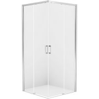 Душевой уголок New Trendy Prime Chrome 70х70 профиль Хром стекло прозрачное арт-D-0348A/D-0349A — фото 1, Квадратные душевые уголки