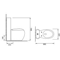 Товар: Унитаз моноблок Grossman Solis с бачком и сиденьем Микролифт арт-GR-4424 - фото 9 Унитаз моноблок Grossman Solis с бачком и сиденьем Микролифт арт-GR-4424 — фото 9, Напольные унитазы