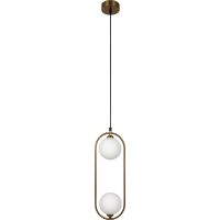 Подвесной светильник Maytoni Modern Ring Белый Латунь арт-MOD013PL-02BS1 — фото 1, Подвесные светильники