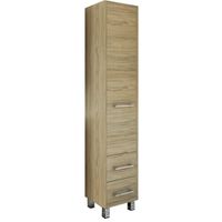 Шкаф пенал Sanflor Ларго 40 R Швейцарский вяз арт-Н0000000025 — фото 1, Пеналы для ванной комнаты