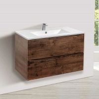 Тумба под раковину Vincea Mia 80 подвесная R.Wood арт-VMC-2MC800RW — фото 4, Тумбы под раковину