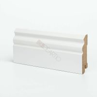 Плинтуса Deartio Премиум Белый МДФ 2050х80х18 мм арт-U 105-80 — фото 1, Напольные плинтусы