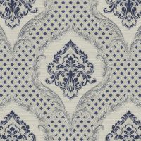 Обои Emiliana Parati Gianfranco Ferre Home 3 Винил на флизелине (1,06*10,05) Синий/Серый, Дамаск арт-62033 — фото 1, Обои для стен