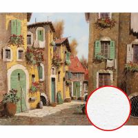 Фреска Ortograf Городской пейзаж живопись 11748 Фактура бархат FX Флизелин (3,3*2,7) Бежевый/Разноцветный, Город/Цветы/Живопись арт-11748 (бархат FX) — фото 1, Фрески