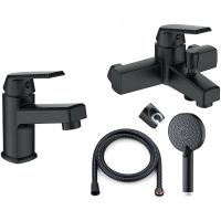 Товар: Комплект смесителей Orange OneLife Черный арт-P02-311b - фото 6 Комплект смесителей Orange OneLife Черный арт-P02-311b — фото 6, Готовые комплекты для ванной комнаты