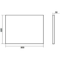 Зеркало WellWant by Orange 80 с подсветкой с сенсорным выключателем арт-WWZAWB38060W — фото 4, Зеркала в ванную комнату