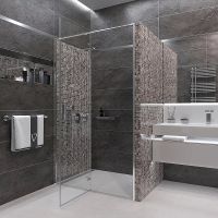 Душевая дверь Veconi Vianno VN-73 100 профиль Хром стекло прозрачное арт-VN73-100-01-C4 — фото 3, Распашные душевые двери