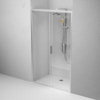 Душевая дверь AM.PM Gem 120 профиль Хром матовый стекло прозрачное арт-W90G-120-1-195MT — фото 3, Раздвижные душевые двери