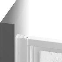 Душевая дверь Ravak Supernova SDOP-90 профиль Белый стекло Grape арт-03V70100ZG — фото 6, Распашные душевые двери