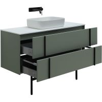 Тумба под раковину Allen Brau Reality 120 подвесная Олива матовая арт-1.32008.CGM — фото 10, Тумбы под раковину