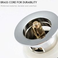 Донный клапан Frap click-clack Хром арт-F69 — фото 4, Донные клапаны