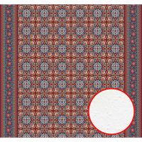 Фреска Ortograf Arabesque 33455 Фактура бархат FX Флизелин (3,2*3) Красный/Синий, Орнамент арт-33455 (бархат FX) — фото 1, Фрески
