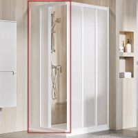 Душевая дверь Ravak Supernova ASRV3-75 198 профиль Белый витраж пластик Pearl арт-15V301R211 — фото 1, Раздвижные душевые двери