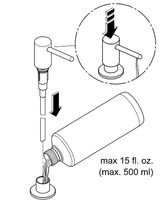 Дозатор жидкого мыла Grohe Cosmopolitan Суперсталь арт-40535DC0 — фото 2, Дозаторы