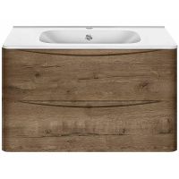 Тумба под раковину Vincea Paola 80 подвесная V.Oak арт-VMC-2P800VO — фото 2, Тумбы под раковину