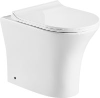 Унитаз Ceruttispa Bernina F приставной с сиденьем Микролифт арт-CT7842 — фото 1, Приставные унитазы