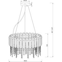 Люстра Maytoni Neoclassic Hail Прозрачная Хром арт-MOD097PL-06CH — фото 5, Люстры