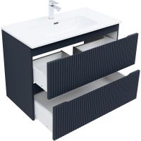 Тумба под раковину Aquanet Джейн 90 подвесная Маренго арт-335430 — фото 6, Тумбы под раковину