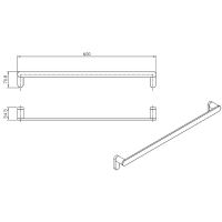 Полотенцедержатель Raglo Черный матовый арт-R300.01.06 — фото 11, Полотенцедержатели