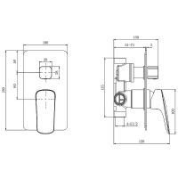Душевая система Aquatek Вега Хром арт-AQ1073CR — фото 6, Встраиваемые душевые комплекты
